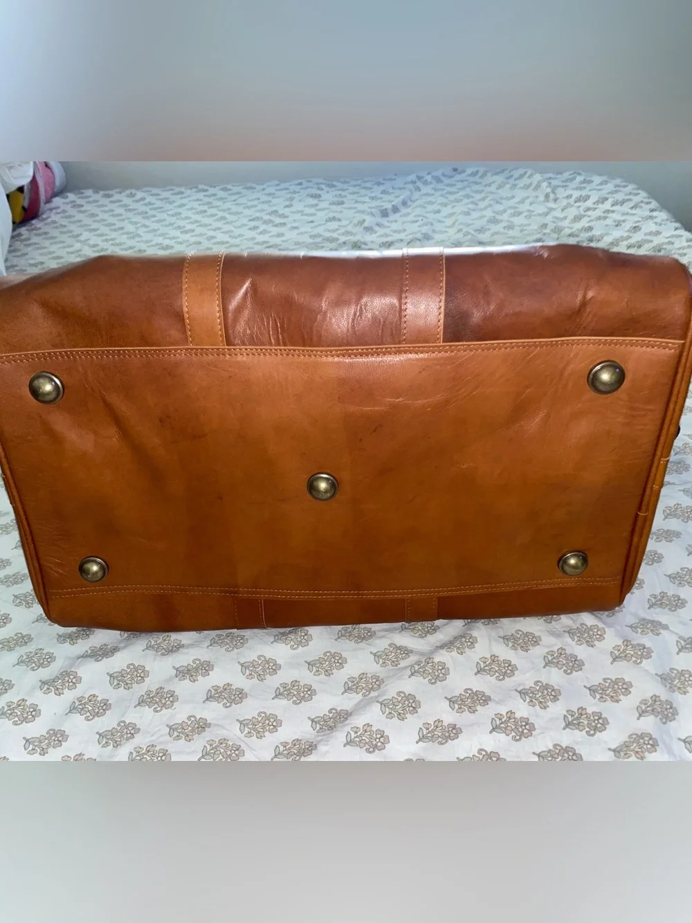 Johnny Fly Brown Leather Weekender Bag
